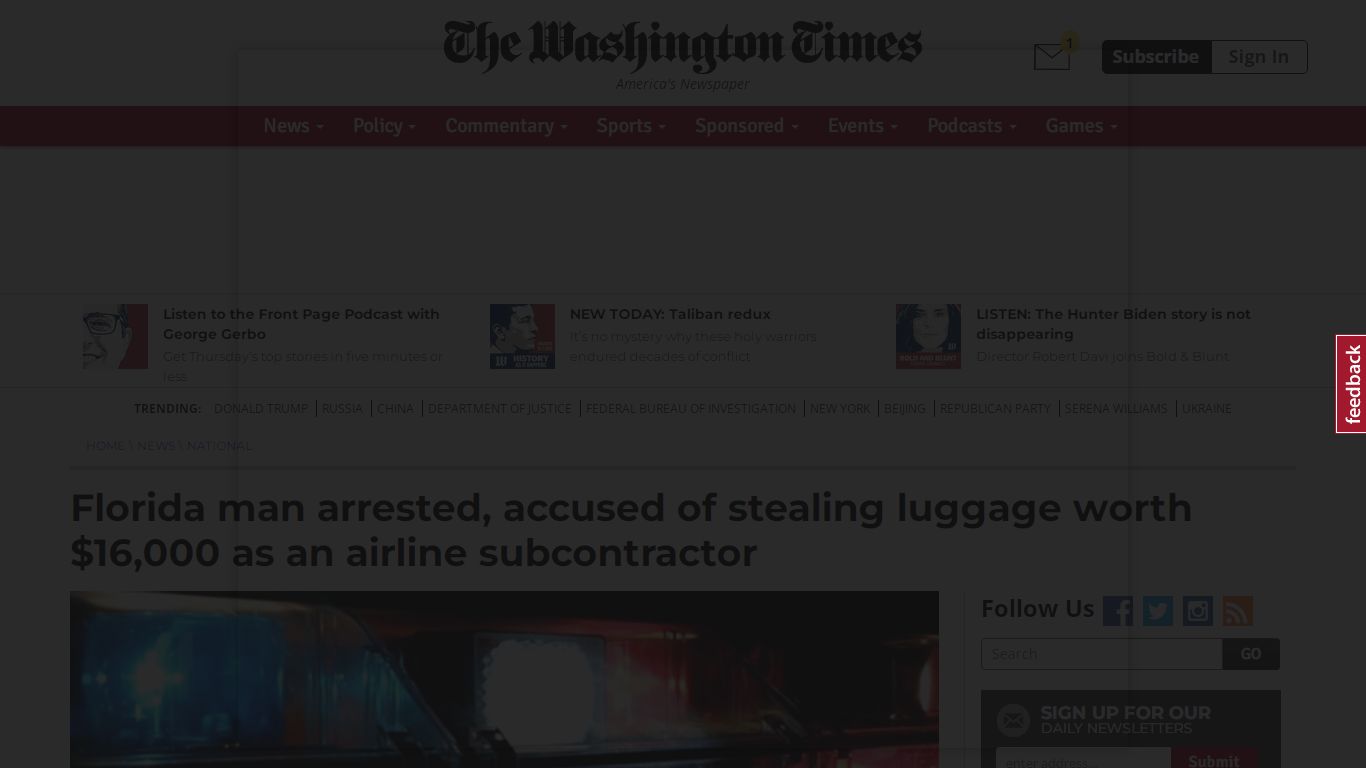 Florida man arrested, accused of stealing luggage worth $16,000 as an ...